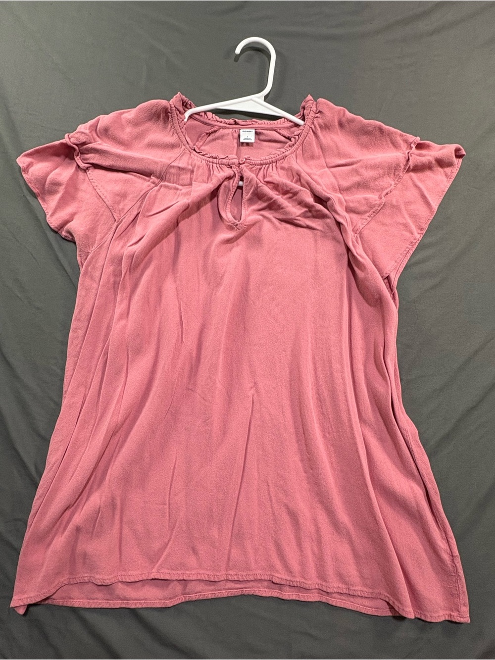 Old Navy Dusty Rose Short Sleeve Peasant Tunic